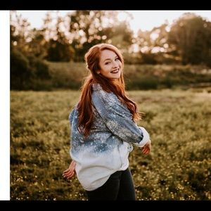 Southern Bliss Company distressed denim shirt